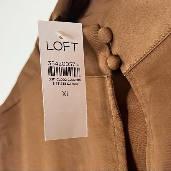 Loft Satin Cowl Neck Sleeveless Shell Top - Picture 4 of 5